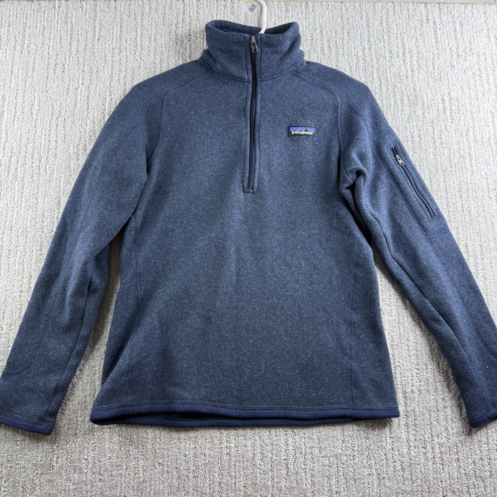 Patagonia Better Sweater 1/4 Zip Women's Size Medium Navy Blue Fleece